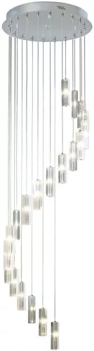 DAR LIGHTING GAL6350-LED GALILEO Kristály Függesztett Lámpa Csiszolt Króm IP20