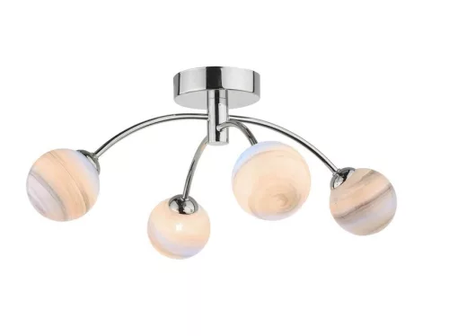Dar Lighting IZZY IZZ0450-07 Plafonlámpa 4x40W/G9