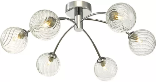 Dar Lighting IZZY IZZ0650-03 Plafonlámpa 6x40W/G9