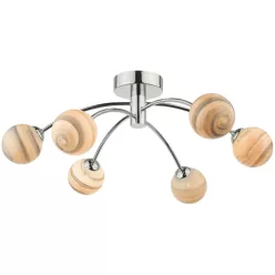 Dar Lighting IZZY IZZ0650-07 Plafonlámpa 6x40W/G9