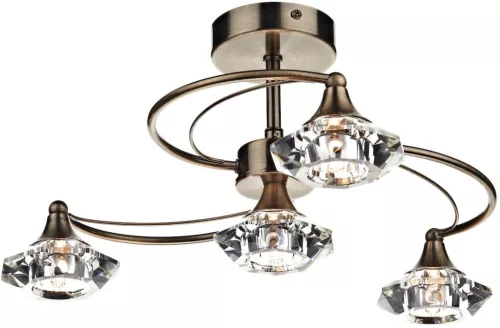 Dar Lighting LUTHER LUT0475 Plafonlámpa 4x40W/G9