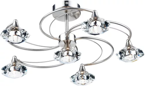Dar Lighting LUTHER LUT0646 Plafonlámpa 6x40W/G9