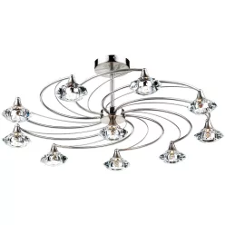 Dar Lighting LUTHER LUT2346 Plafonlámpa 10x40W/G9