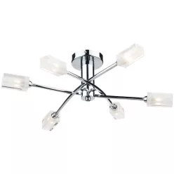 Dar Lighting MORGAN MOR6450 Plafonlámpa 6x25W/G9
