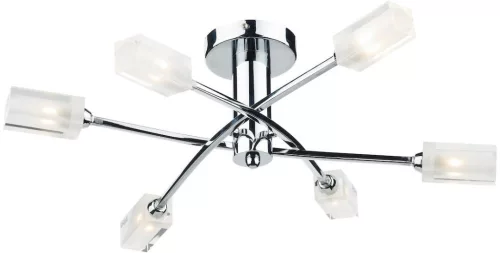 Dar Lighting MORGAN MOR6450 Plafonlámpa 6x25W/G9
