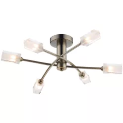 Dar Lighting MORGAN MOR6475 Plafonlámpa 6x25W/G9