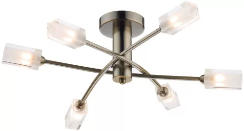 Dar Lighting MORGAN MOR6475 Plafonlámpa 6x25W/G9