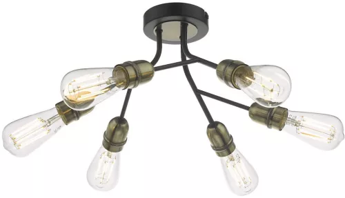 Dar Lighting REMY REM0654 Plafonlámpa 6x60W/E27