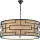 DAR LIGHTING TUM0663 TUMOLA Klasszikus Függesztett Lámpa Barna, Taupe E27 IP20