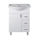 VivaStyle BIANKA 65 lábon álló fürdőszobabútor 3 fiókos Sanovit ALBATROS10065 mosdóval 64,5x46,5cm