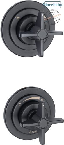 zuhany csaptelep fekete vázzal és sárgaréz testtel fürdőszobai használatra deante-bqt-n44p - moretti.hu