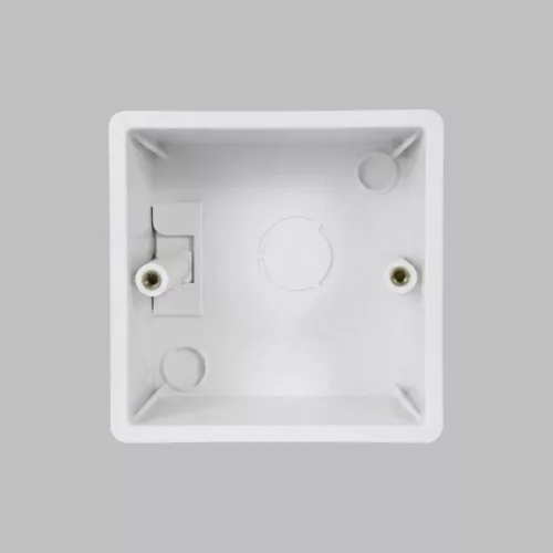 Recessed mounting box for DK/EU-7501 — DK/EU-7508-WH