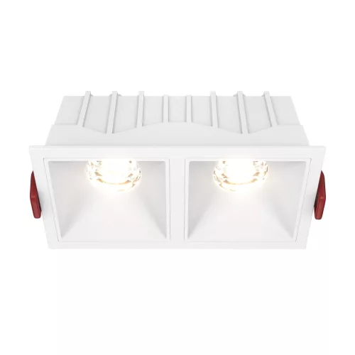 DL043-02-10W3K-D-SQ-W Alfa LED Alumínium Süllyesztett Lámpa Fehér Színű LED 20 W 3000 Kelvin 1000 Lumen IP20