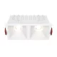 DL043-02-10W3K-D-SQ-W Alfa LED Alumínium Süllyesztett Lámpa Fehér Színű LED 20 W 3000 Kelvin 1000 Lumen IP20