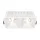 DL043-02-15W3K-D-SQ-W Alfa LED Alumínium Süllyesztett Lámpa Fehér Színű LED 30 W 3000 Kelvin 2250 Lumen IP20