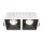 DL043-02-15W3K-SQ-WB Alfa LED Alumínium Süllyesztett Lámpa Fehér Színű LED 30 W 3000 Kelvin 2100 Lumen IP20