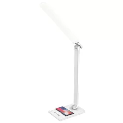   MEGGIE dimmelhető LED asztali lámpa vezeték nélküli töltéssel és USB 8W - DL3304/W