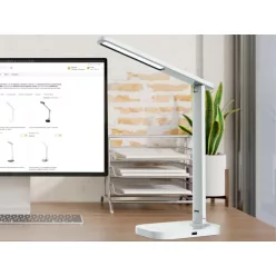   LED lámpa KIARA 7W dimmelhető, USB + éjszakai fény + időzítő - DL4304/W