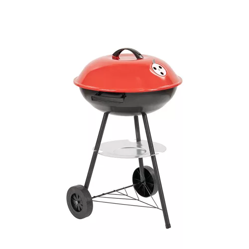 Faszenes kerti gömb grillsütő kerekes