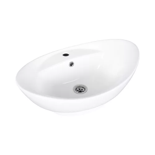 Eros GONDOLA - PULTRA ültethető - Top Counter - porcelán mosdó - 59 x 39 x 21 cm