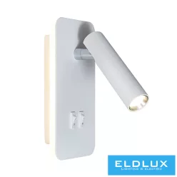   UNIVERSO Fali lámpa LED 6w 240lm + 150lm 6500k IP22 fehér kapcsolóval