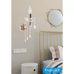 UNIVERSO Fali lámpa 1 karos 1xE14 Max.40W D25x36cm arany