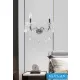 UNIVERSO Fali lámpa 2 karos 2xE14 Max.40W D29x36cm króm