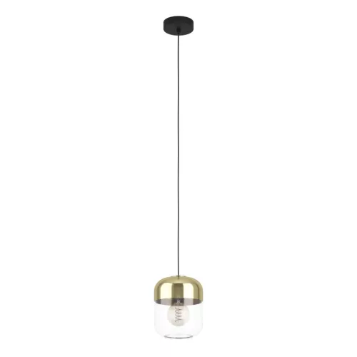 EGLO 900549 MARYVILLA Glamour Függesztett Lámpa Barna, Fekete, Átlátszó, Arany E27 IP20