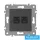 ELDGROUND 2×RJ45 Cat.6 UTP aljzat Fekete
