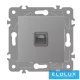 ELDGROUND RJ45 Cat.6 UTP aljzat Ezüst