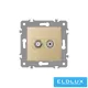 ELDGROUND SAT + TV aljzat (13db) Arany