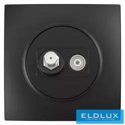 ELDELIN SAT + TV aljzat (13db) Fekete
