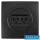 ELDELIN 2×RJ45 Cat.5e UTP aljzat Fekete