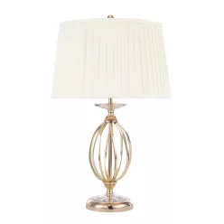   Elstead Lighting AEGEAN AG-TL-POL-BRASS Asztali lámpa 1x60W/E27