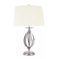   Elstead Lighting AEGEAN AG-TL-POL-NICKEL Asztali lámpa 1x60W/E27