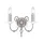 Elstead Lighting AEGEAN AG2-POL-NICKEL Fali lámpa 2x60W/E14