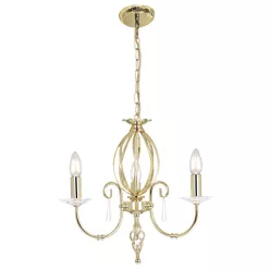 Elstead Lighting AEGEAN AG3-POL-BRASS Csillár 3x60W/E14