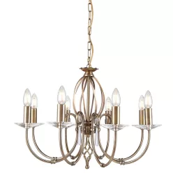 Elstead Lighting AEGEAN AG8-AGED-BRASS Csillár 8x60W/E14
