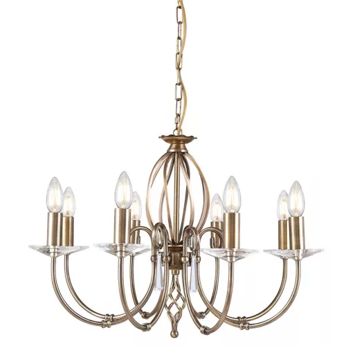 Elstead Lighting AEGEAN AG8-AGED-BRASS Csillár 8x60W/E14
