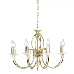 Elstead Lighting AEGEAN AG8-POL-BRASS Csillár 8x60W/E14