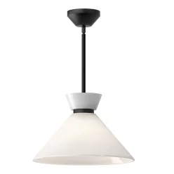   Elstead Lighting Halston ALM-HALSTON-P-M-BK Függőlámpa 1x60W/E27 IP20