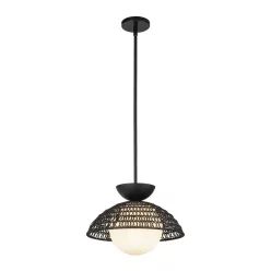   Elstead Lighting Perth ALM-PERTH-P-BK Függőlámpa 1x60W/E27 IP20