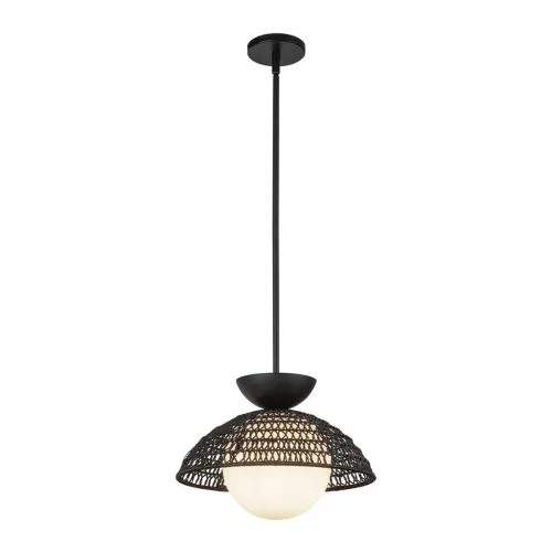 Elstead Lighting Perth ALM-PERTH-P-BK Függőlámpa 1x60W/E27 IP20