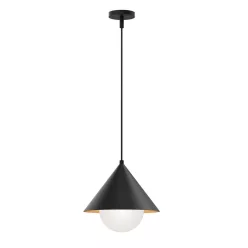   Elstead Lighting Remyck ALM-REMYCK-P-BK Függőlámpa 1x60W/E27 IP20