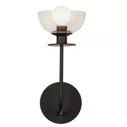   Elstead Lighting Sylvia ALM-SYLVIA-1WB-BK-CL Fali lámpa 1x40W/E14 IP20