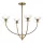 Elstead Lighting Sylvia ALM-SYLVIA4-BG-CL Csillár 4x40W/E14 IP20