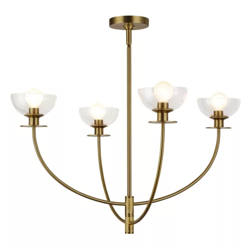 Elstead Lighting Sylvia ALM-SYLVIA4-BG-CL Csillár 4x40W/E14 IP20