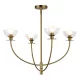 Elstead Lighting Sylvia ALM-SYLVIA4-BG-CL Csillár 4x40W/E14 IP20