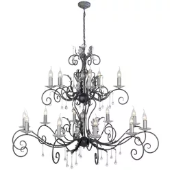   Elstead Lighting AMARILLI AML15-BLK-SILVER Csillár 15x60W/E14