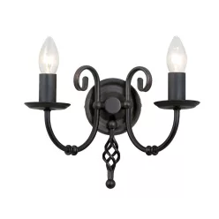 Elstead Lighting ARTISAN ART2-BLACK Fali lámpa 2x60W/E14
